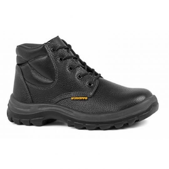 BOTA NEGRA WORKSAFE CON CORDON PUNTA PLAST. N?36