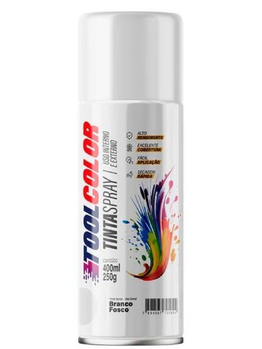 PINTURA AEROSOL BLANCO MATE TOOL COLOR 400ML