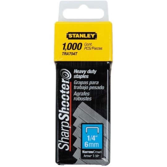 GRAPA STANLEY USO PESADO TRA 704T 1 /4 1000PZ