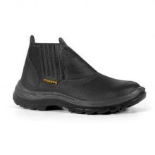 BOTA NEGRA WORKSAFE CON ELASTICO PUNTA ACERO N?39