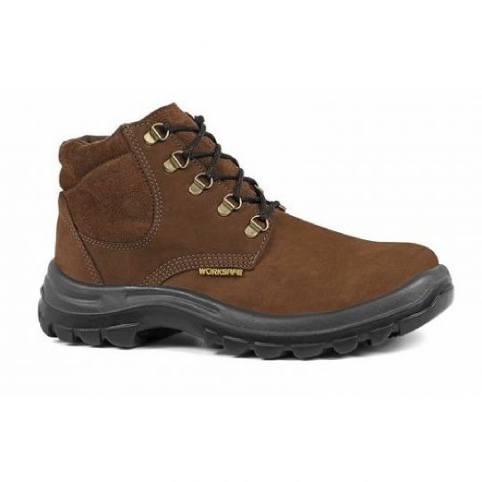 BOTA NOBUCK CAFE WORKSAFE CON CORDON PUNTA PLAST. N?39