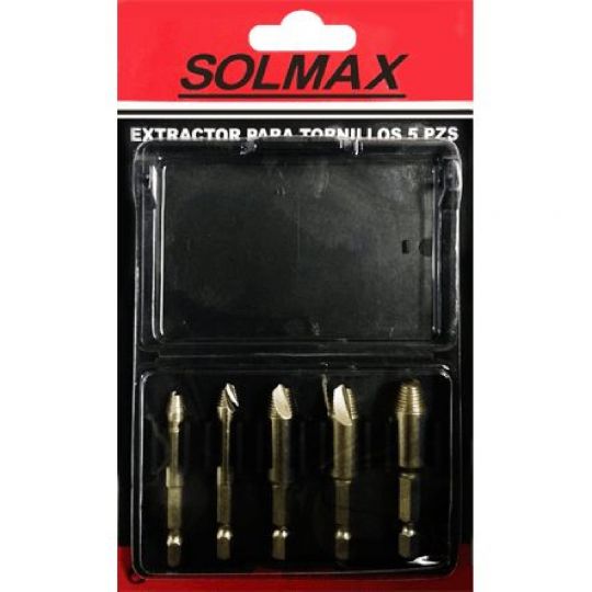 JUEGO EXTRACTORES P / TORNILLOS SOLMAX 5PZ ST-BIT5S