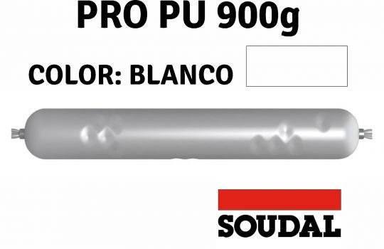 SELLADOR PU SOUDAL PRO PU BLANCO 900G SALCHICHA