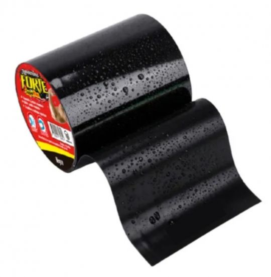 CINTA TAPA GOTERAS FORTE SUPER FLEX 10CM X 1,5M NEGRO