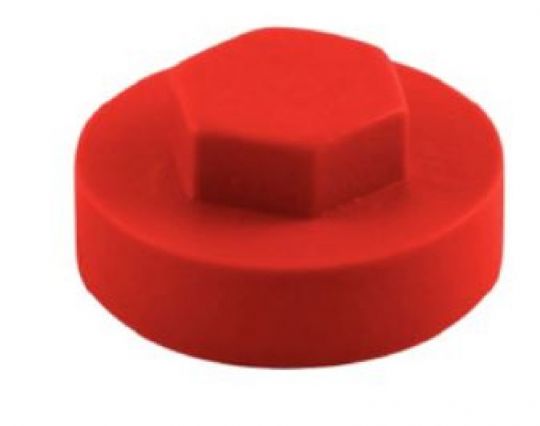 TAPON NYLON P / TORNILLO HEX. ROJO CORAL INDEX ATAPO08RC