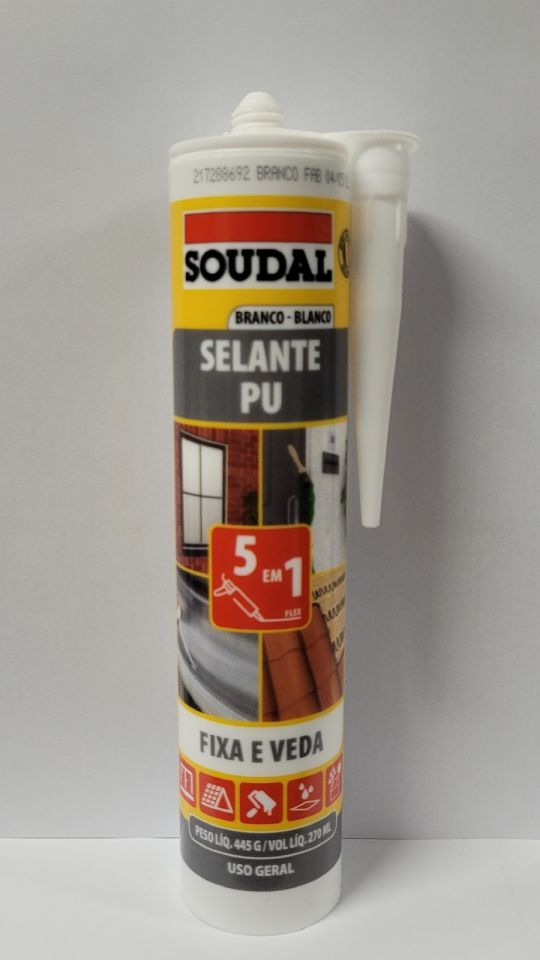 SELLADOR PU SOUDAL 5 EN 1 **BLANCO** 270ML /445G