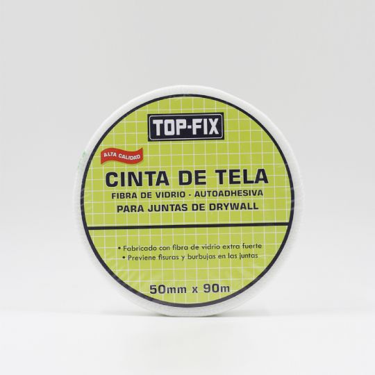 CINTA ADHESIVA TELA FIBRA VIDRIO 5CM X 90MTS.